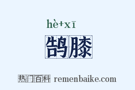 鹄膝是什么意思的图片